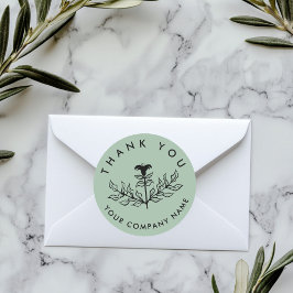 Adesivo Chic Elegant Lily ORDER OBRIGADO POR VOCÊ