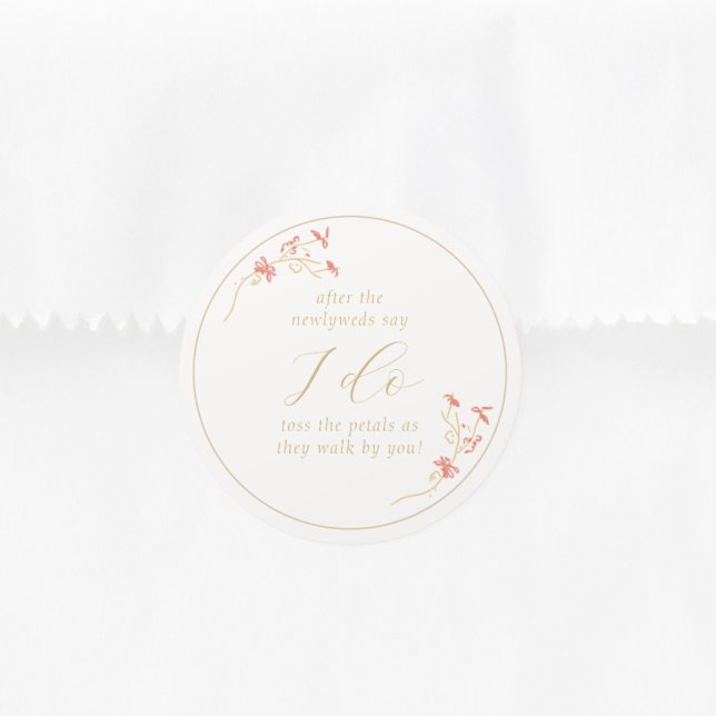 Adesivo Chic Floral & Ivory Wedding (Criador carregado)