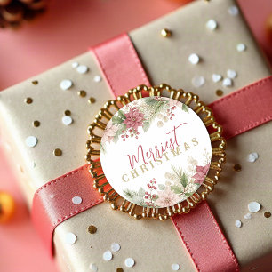 Adesivo Chic Inverno Botânico Natal Cereja TMF26