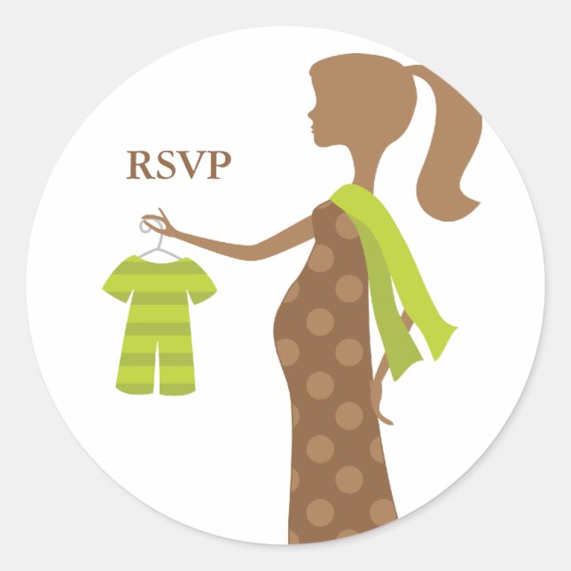 Adesivo Chic Mãe Para Ser Chá de fraldas (Frente)