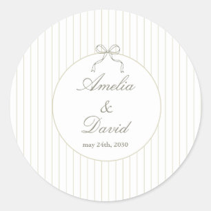 Adesivo Chic Minimalista Listra Verde Casamento