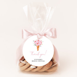 Adesivo Chic Moderno Aquarela Sorvete Chuveiro de Noiva