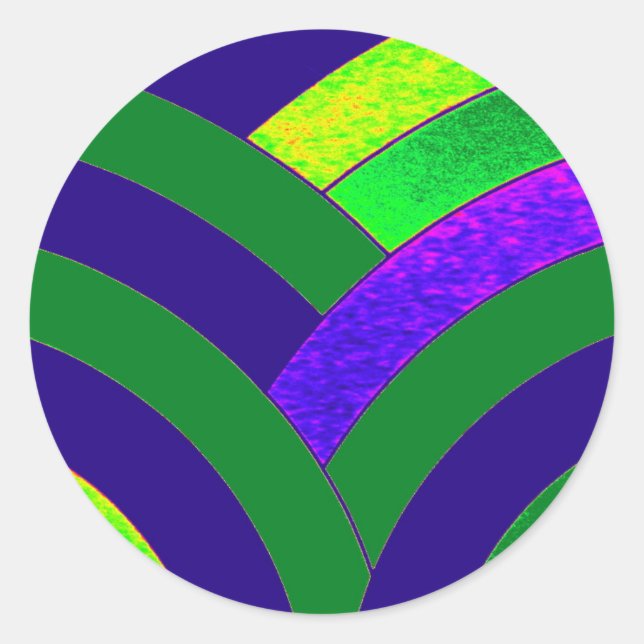 Adesivo chic na moda chevrons (Frente)