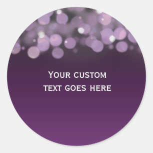 Adesivo Chic Purple Bokeh Sky Lights Sticker Favker