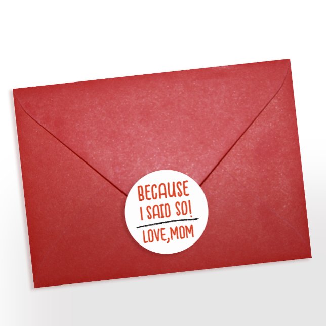 Adesivo Chic Red E White Chefe Mãe Engraçado Dizendo Typo (Criador carregado)