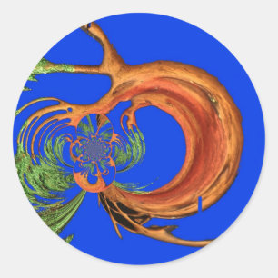 Adesivo Chic Round Hakuna Matata Marinho Blue coleção