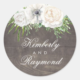 Adesivo Chic Rustic Country | Casamento de Flores Brancas