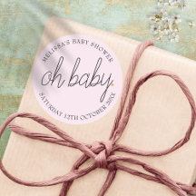 Chic script coração dourado chá de bebê menina oh 