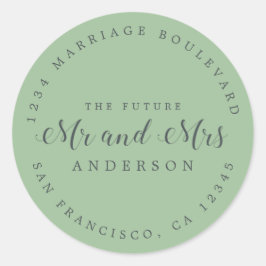 Adesivo Chic Script Future Sr. Dr. Wedding Return Endereço