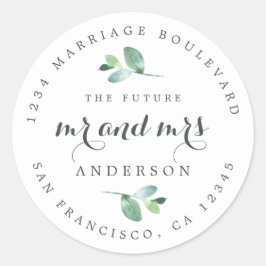 Adesivo Chic Script Future Sr. Dr. Wedding Return Endereço