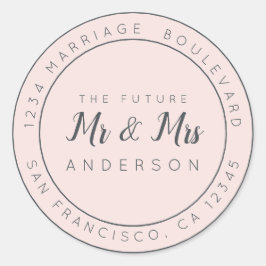 Adesivo Chic Script Future Sr. Dr. Wedding Return Endereço