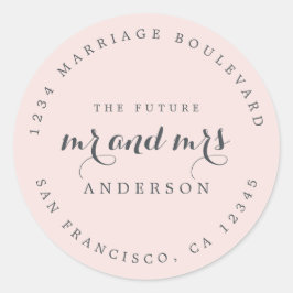 Adesivo Chic Script Future Sr. Dr. Wedding Return Endereço
