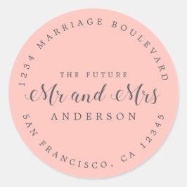 Adesivo Chic Script Future Sr. Dr. Wedding Return Endereço