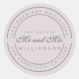 Adesivo Chic Script Future Sr. Dr. Wedding Return Endereço