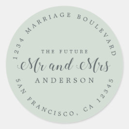 Adesivo Chic Script Future Sr. Dr. Wedding Return Endereço