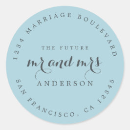 Adesivo Chic Script Future Sr. Dr. Wedding Return Endereço