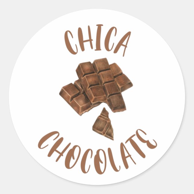 Adesivo Chica Chocolate The Chocolate Girl (Frente)