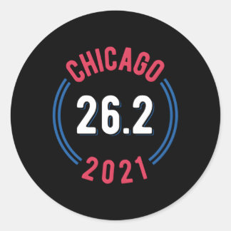 Adesivo Chicago 2021 Marathon 262