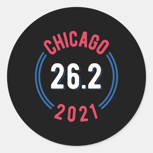 Adesivo Chicago 2021 Marathon 262 (Frente)