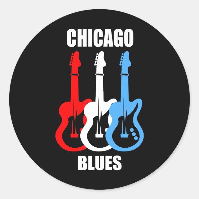 Adesivo Chicago Blues (Frente)