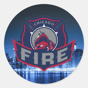 Adesivo Chicago Fire com Skyline