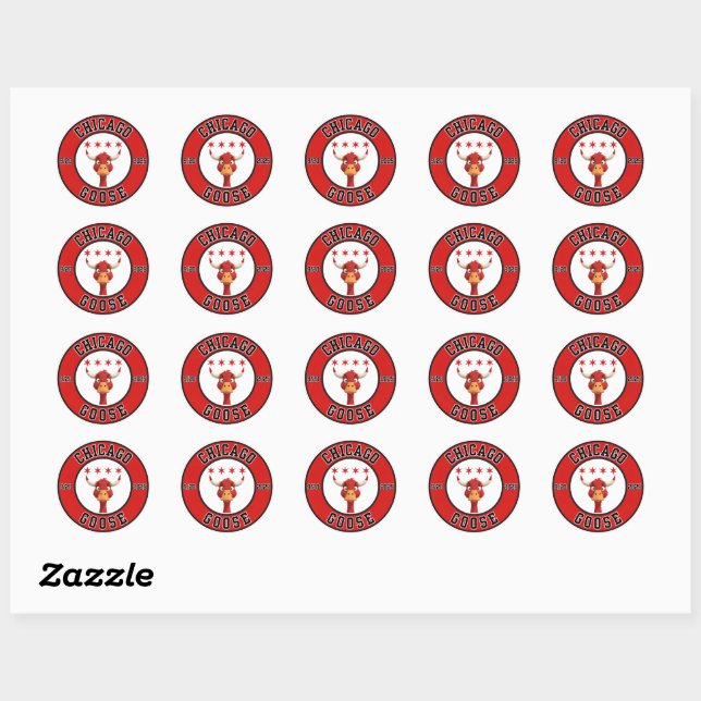 Adesivo Chicago Goose - 2025 - Sticker Sheet (Folha)