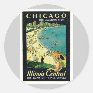 Adesivo Chicago Illinois IL US Vintage