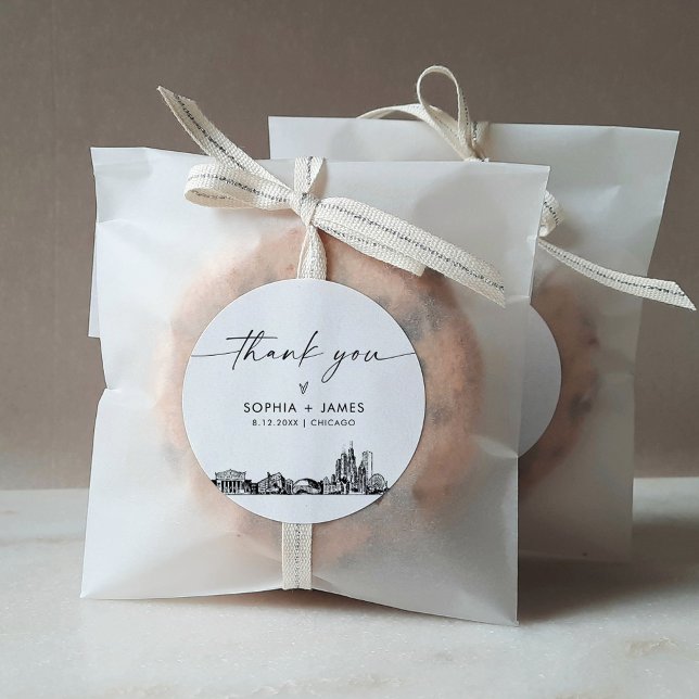 Adesivo Chicago Obrigado Favor 3" (folha 6) (Criador carregado)