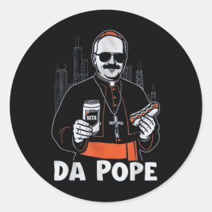 Adesivo Chicago Pope Leo Xiv "da Pope" T-shirt.png