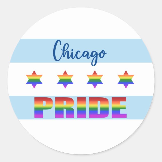 Adesivo Chicago Pride (Frente)