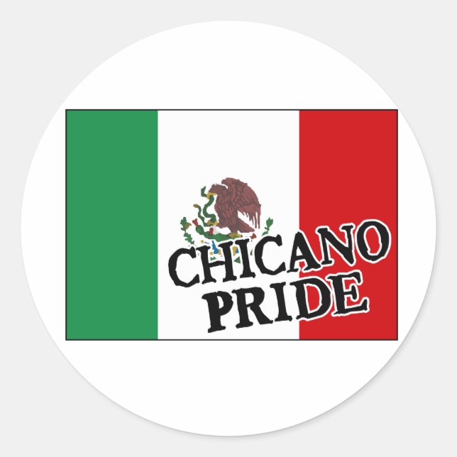 Adesivo Chicano Pride Flag mexicano (Frente)