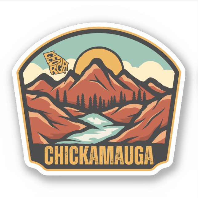 Adesivo Chickamauga, Geórgia (Frente)