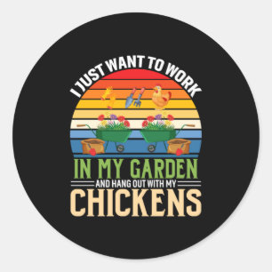 Adesivo Chicken Art And Hangout With My Chickens
