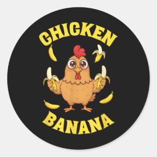 Adesivo Chicken Banana Funny