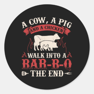 Adesivo Chicken Graphic Meat Smoking Fumando