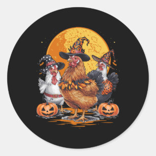 Adesivo Chicken Halloween Encantado Figurino da Estação
