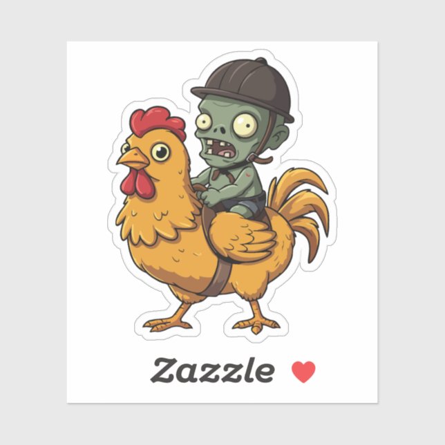 Adesivo Chicken Jockey (Folha)