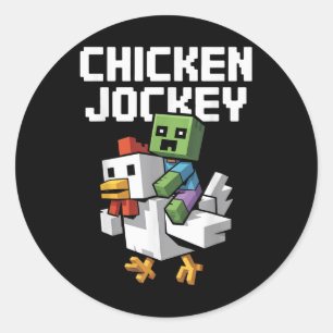 Adesivo Chicken Jockey Pixel Funny