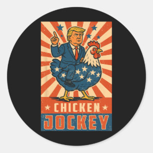 Adesivo Chicken Jockey Trump Engraçado Meme 10