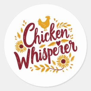 Adesivo Chicken Whisperer Rustic Farmhouse Cottagecore