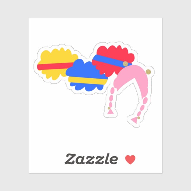 Adesivo Chicky, Cha-Cha, Boom, Lya-Lya (Folha)