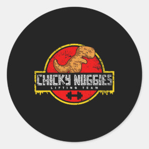 Adesivo Chicky Nuggting Equipe de Elevação Galinha Nugget