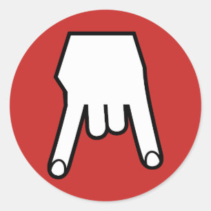 Adesivo chifres para baixo