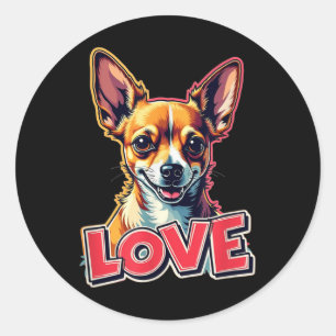 Adesivo Chihuahua, Amor, Chihuahua Amor, Cachorro, Diverti