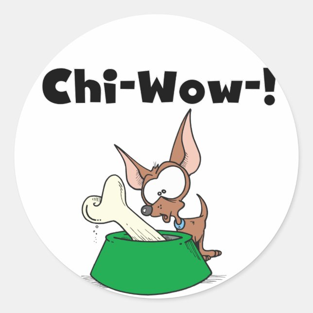 Adesivo Chihuahua Chi-Wow Stickers (Frente)