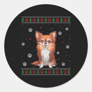 Adesivo Chihuahua Christmas Sweet Xmas Pet Animal Dog Lo
