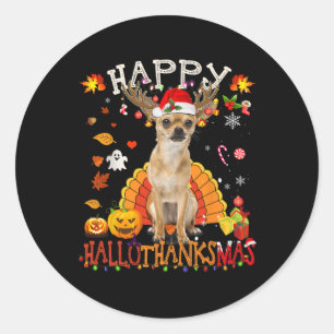 Adesivo Chihuahua Dog Halloween Cachorro Feliz