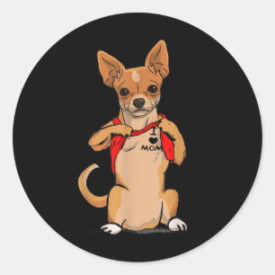Adesivo Chihuahua Dog Tattoo Eu Amo Mamãe Cachorro Bonito