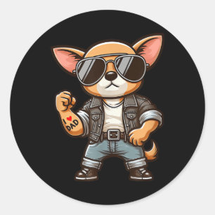 Adesivo Chihuahua Eu Adoro Tatuagem De Cachorro Engraçado 