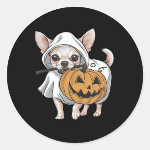 Adesivo Chihuahua Ghost Halloween
